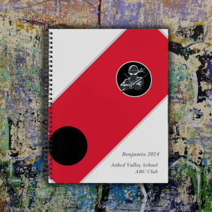 Campus Ninja Carnet Personnalisé Blanc et Rouge