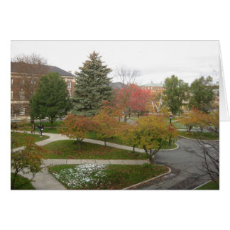 campus RPI pendant la fonte de la neige en octobre