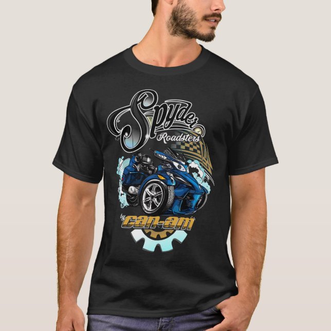 Can-Am Spyder Roadsters Retro Logo Classic T-Shirt (Devant)