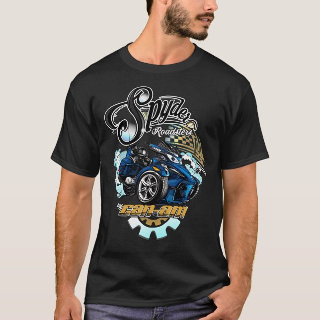 Can-Am Spyder Roadsters Retro Logo Classic T-Shirt (Devant)