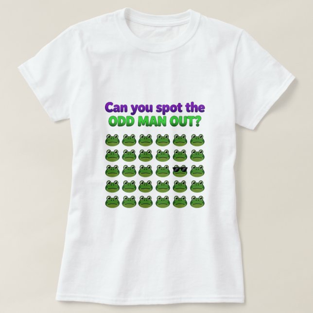 Can you spot the odd man out funny T-Shirt (Design devant)