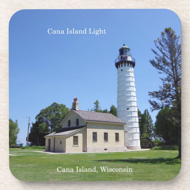 Cana Island Light set 6 dessous de verre en plasti (Devant)