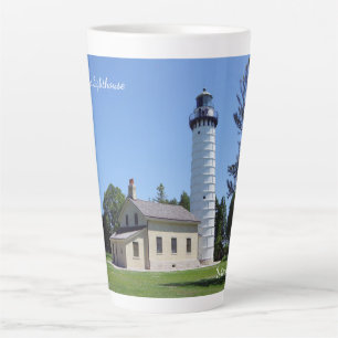 Cana Island Lighthouse latte mug