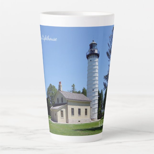 Cana Island Lighthouse latte mug (Devant)