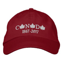 Canada 150 Casquette de baseball rouge brodé