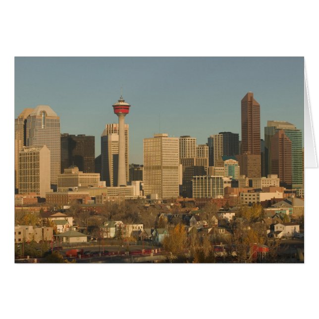 Canada, Alberta, Calgary : Ciel de la ville depuis (Devant horizontal)