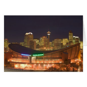 Canada, Alberta, Calgary : Skyline de la ville dep