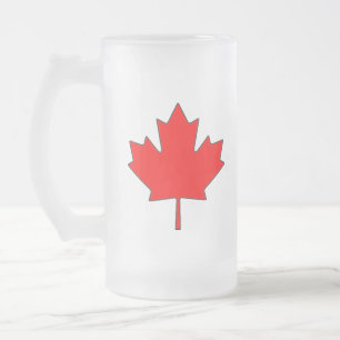 Canada avec mug en verre givré aux feuilles