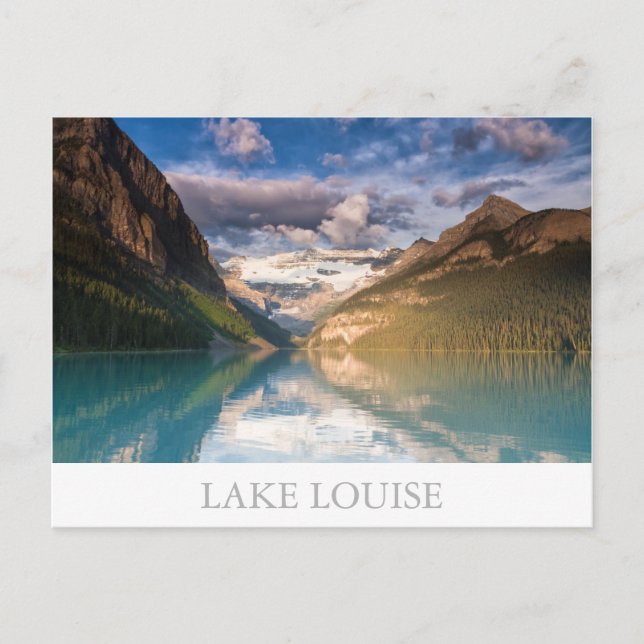 Canada - Carte postale de Lake Louise avec texte (Devant)