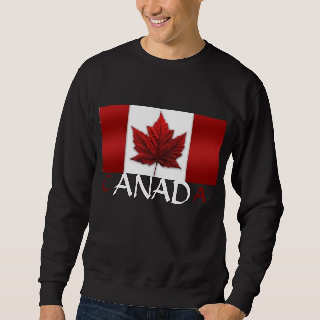 Canada Chemises Canada Drapeau Sweatshirt Souvenir (Devant)
