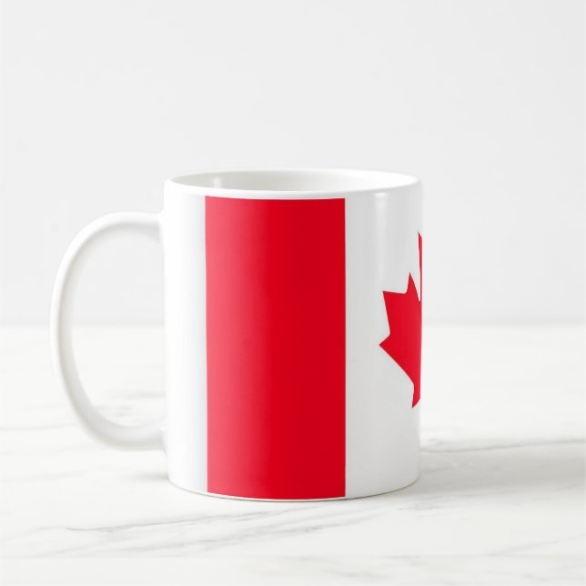 CANADA. Drapeau canadien. Patriotique. Tasse à caf (Gauche)