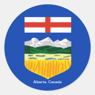 Canada : Drapeau de l'Alberta, Canada autocollant