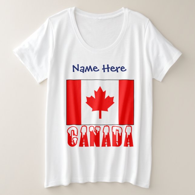 Canada et drapeau canadien personnalisés  (Design devant)