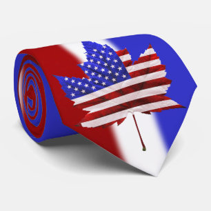 Canada États-Unis Cravates personnalisent les lien