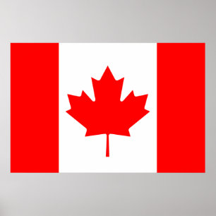 Canada flag Print Value Poster Paper Matte