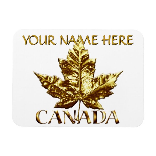 Canada Frigo Magnet Gold Canada Souvenir Magnets (Horizontal)