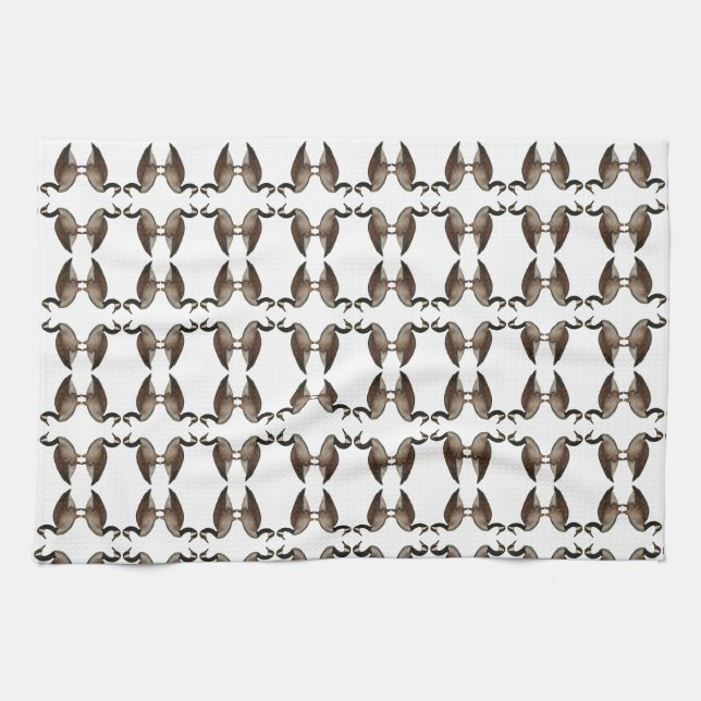 Canada Goose Brown blanc serviettes de cuisine (Horizontal)
