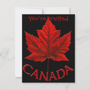 Canada Invitations Personnalisées Drapeau Canada R