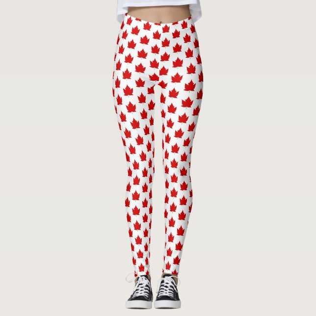 Canada Leggings Canada Érable Souvenir Pantalon (Devant)