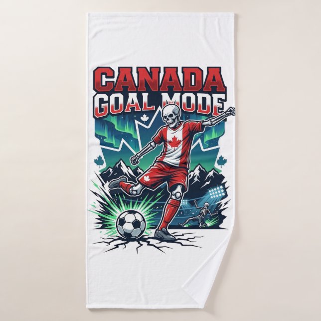 Canada Mode de but squelette attaquant nations dyn (Serviette de bain)