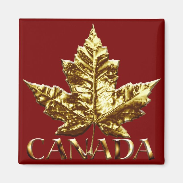 Canada Souvenir Frigo Magnet Gold Canada Cadeau (Devant)