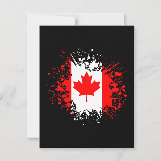 Canada Souvenir Landmark, drapeau du Nord blanc Vo (Devant)