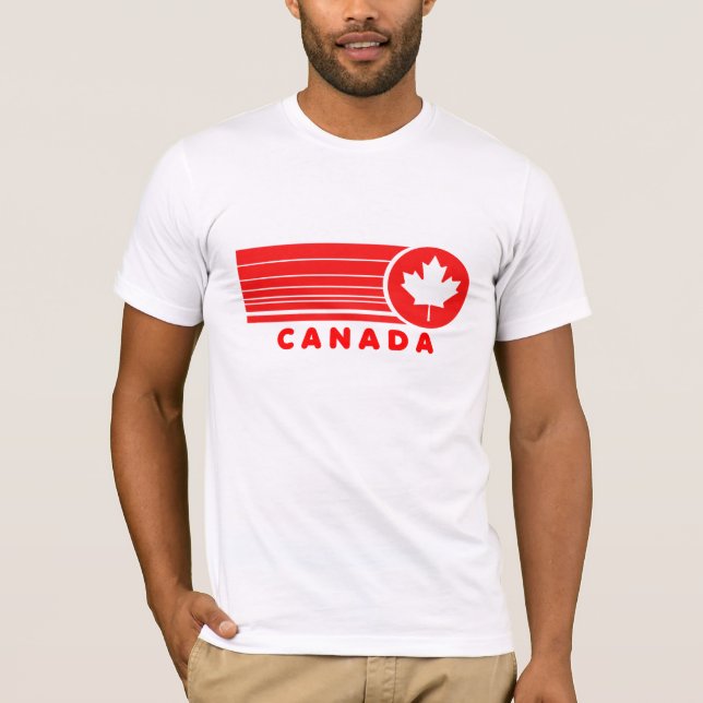 Canada T-Shirt Vintage Feuille d'Érable (Devant)