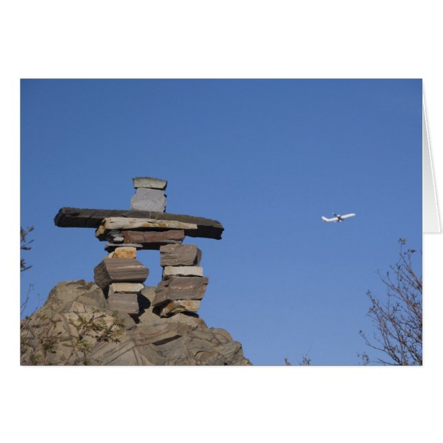 Canada, Terre-Neuve, St. John's. Inukshuk (à (Devant horizontal)