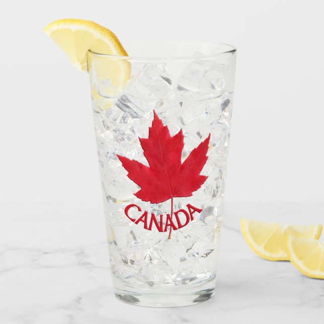 Canada Verre Canada Drapeau Vêtements souvenir per (Devant glace)