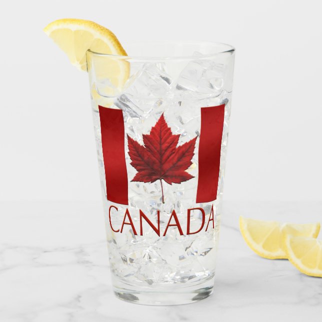 Canada Verre Canada Drapeau Vêtements souvenir per (Devant glace)