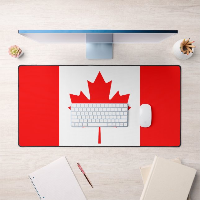 Canadian flag of Canada custom XL mouse pad (Bureau 1)