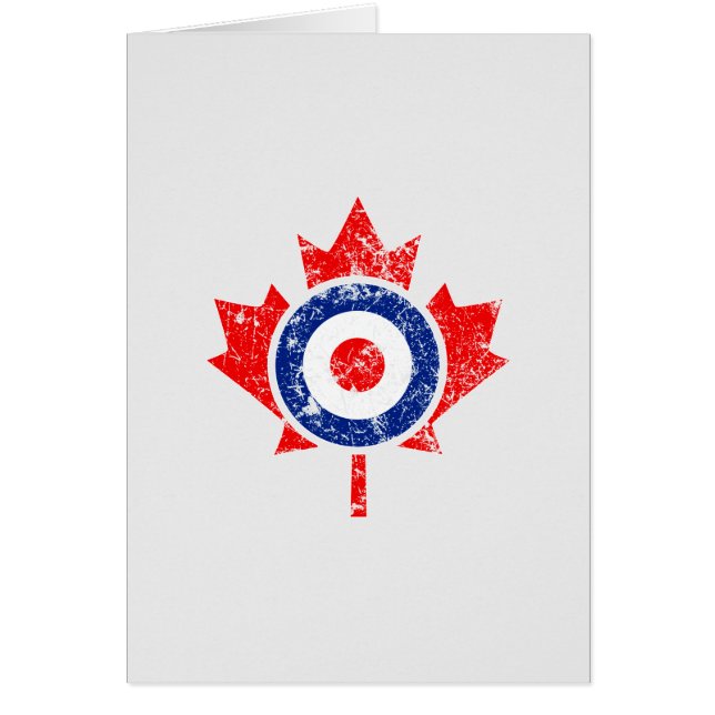 Canadian Maple Leaf Roundel Grunge Mod CANADA (Devant)