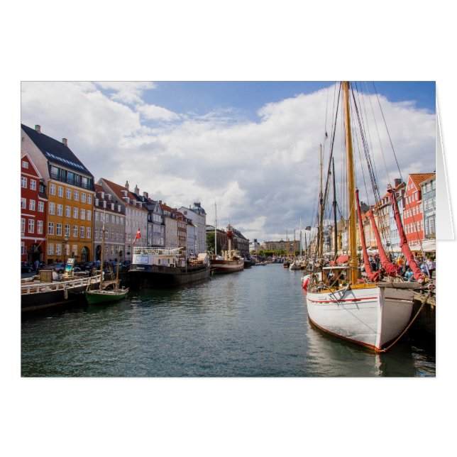 Canal avec bateaux | Copenhague (Devant horizontal)