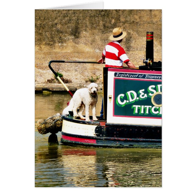 CANAL BATEAU ET CARTE DE CHIEN (Devant)