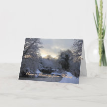 Canal de Basingstoke dans la carte de Noël de