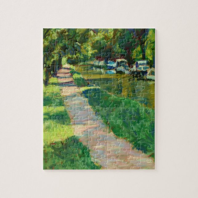 Canal Towpath à Goytre Wharf Jigsaw Puzzle (Vertical)