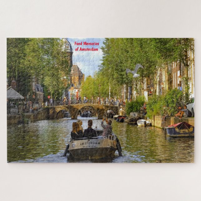 Canals of Amsterdam. Jigsaw Puzzle (Horizontal)