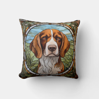 Canapé de chien beagle Coussin verre satiné Art