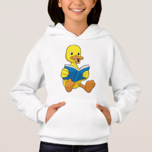 Canard à la lecture avec livre