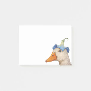 Canard avec des notes de post-it de gloire de