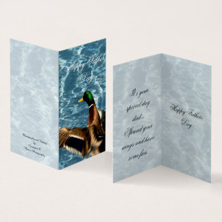 Canard colvert "Fête des Pères" (Texte personnali