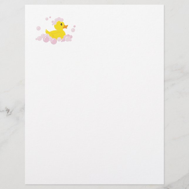 Canard dans les bulles roses (Devant)