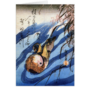 Canard de mandarine, Hiroshige