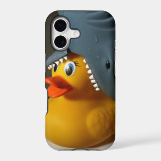 Canard en caoutchouc de casquette de requin