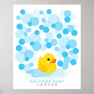 Canard en caoutchouc Livre d'or pour une baby sh