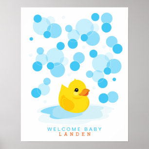Canard en caoutchouc Livre d'or pour une baby sh