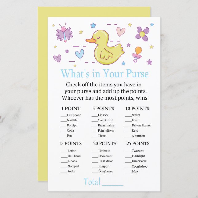 Canard en caoutchouc Qu'est-ce que le jeu de votre (Devant / Derrière)