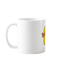Canard en caoutchouc tasse blanche classique de