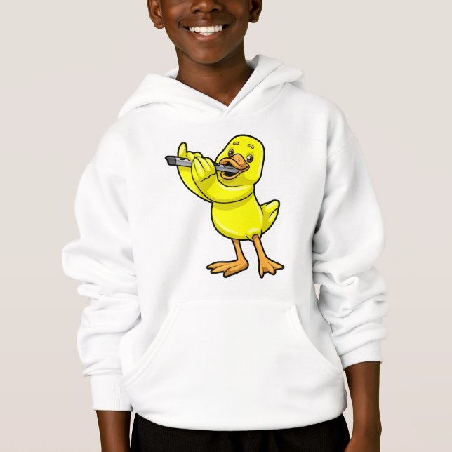 Canard en musique avec Flûte (Devant)
