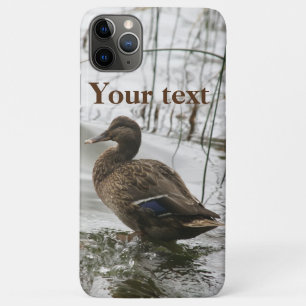 Canard gris sur la nuit le lac iPhone / coque ipad